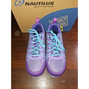 Women's Nautilus Work Athletic Purple Shoes w/ Safety Toe 6 M NIB